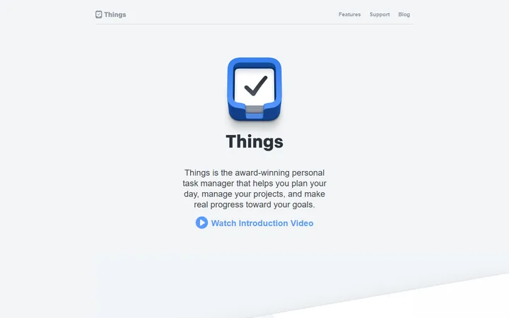Things 3 home page, captured Oct 15, 2026